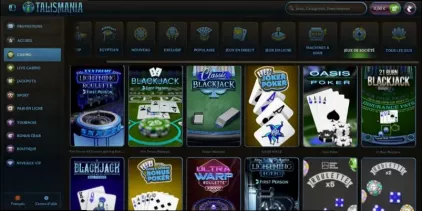 Talismania casino 200% jusqu'à 500 € bonus de bienvenue